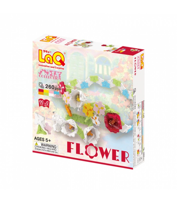 LaQ „Sweet Collection „Flower" konstruktorių rinkinys - ypač mieli modeliai stilingoms ir žavioms mažosioms damoms!